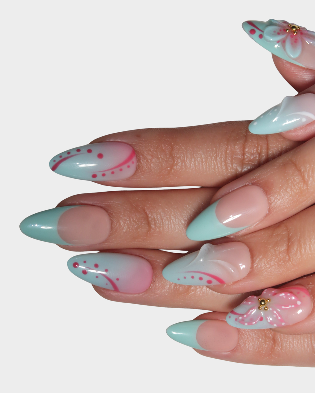 Aqua Tropic — Press-On Nails