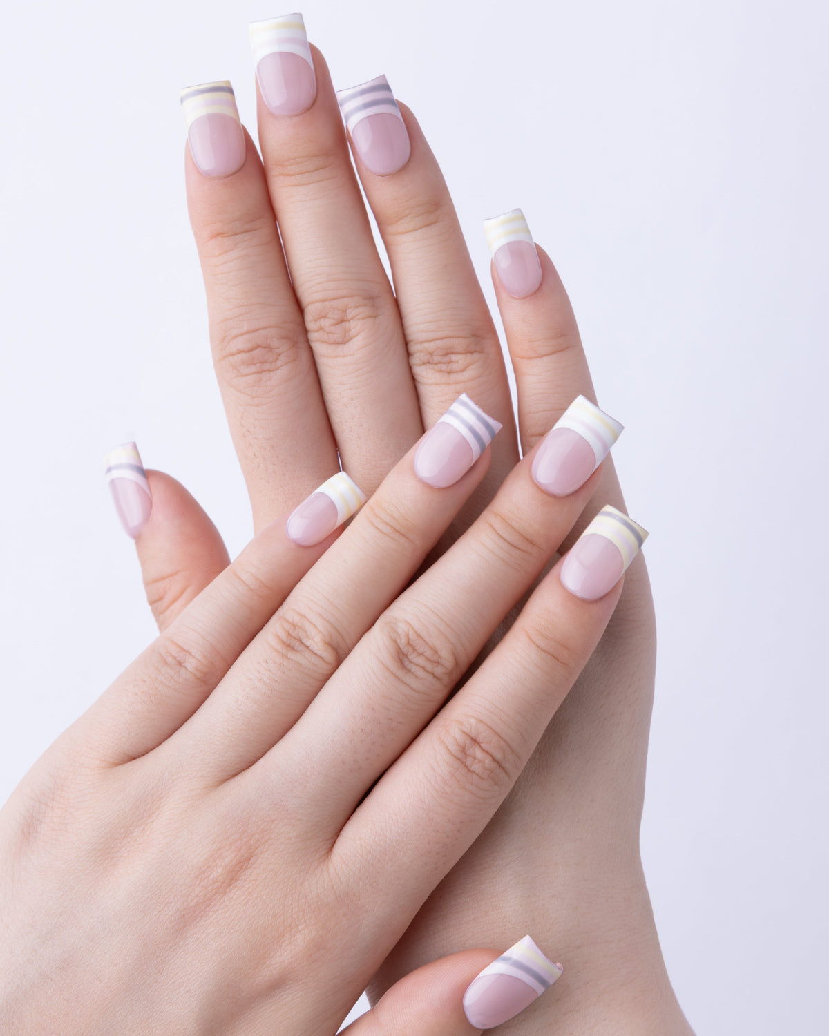 Pastel Mood: Candy Stripes Nails — Press-On Nails