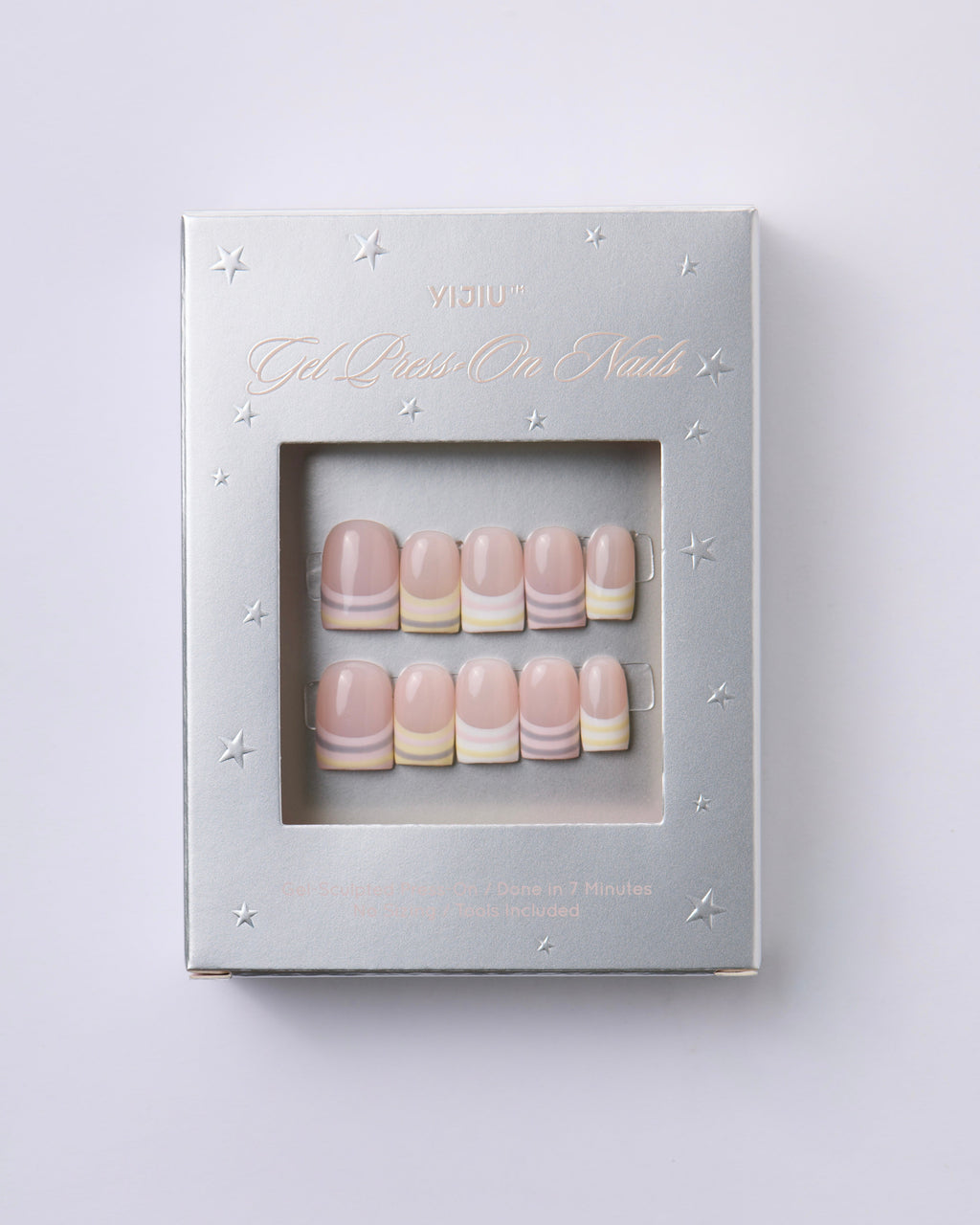 Pastel Mood: Candy Stripes Nails — Press-On Nails