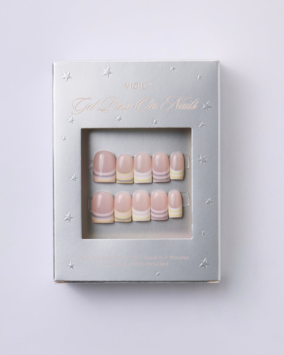 Pastel Mood: Candy Stripes Nails — Press-On Nails