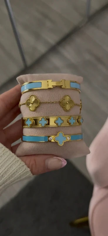 Baby Blue Bracelet Stack