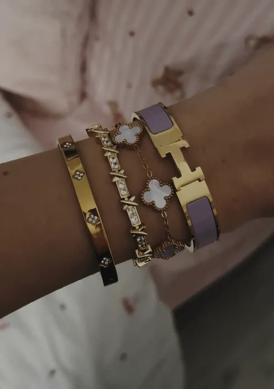 Lavender Bracelet Stack