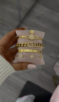 Golden Layers Bracelet Stack