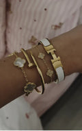 White Angel Bracelet Stack
