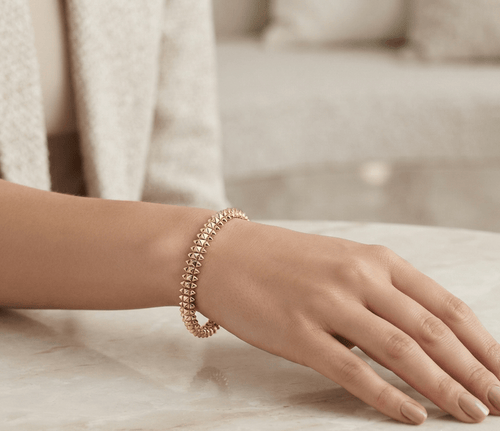 Clash Bangle Bracelet Gold Tone