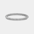 Clash Bangle Bracelet Silver Tone