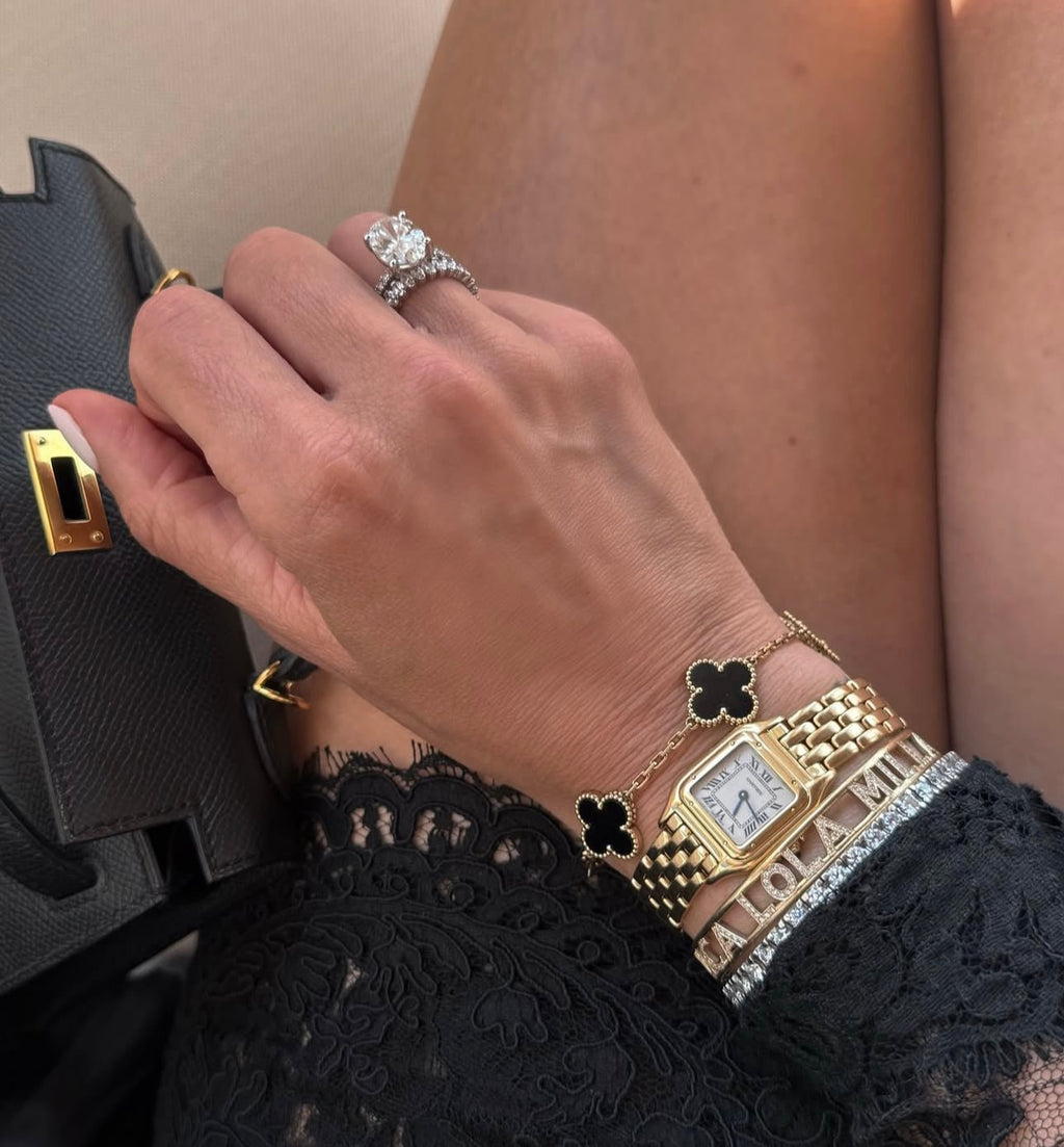 Black Clover Necklace & Bracelet Set