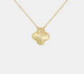 Clover Necklace Gold Tone