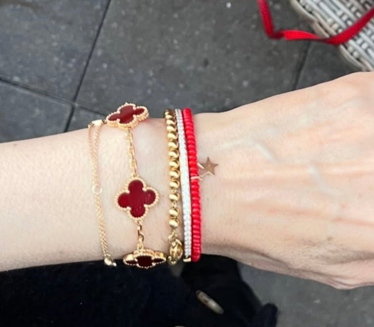 Red Clover Necklace & Bracelet Set