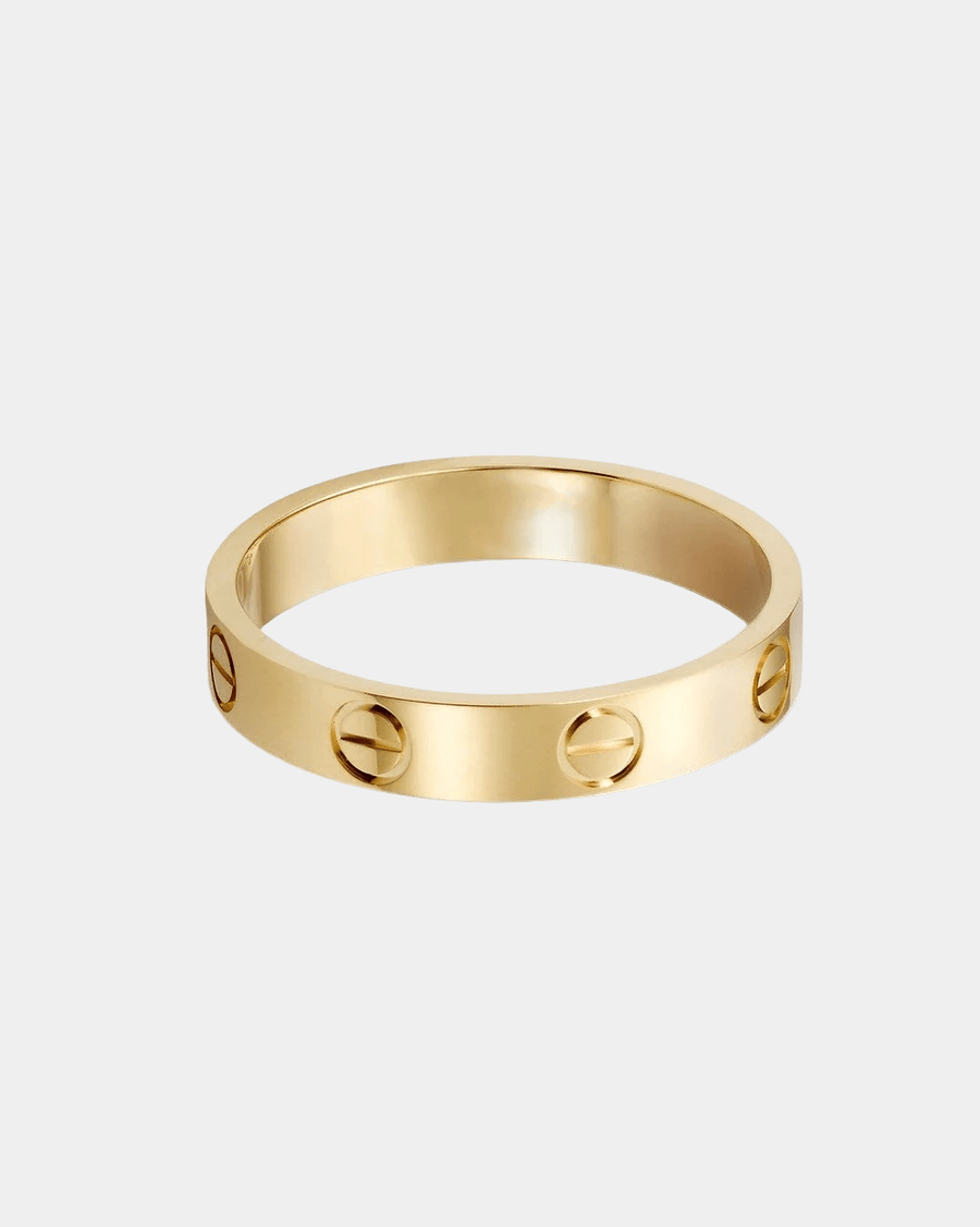 Love Ring Eternity Gold Tone
