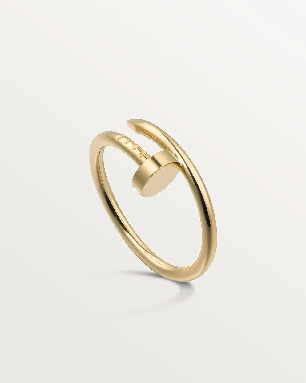 Nail Ring Gold Tone