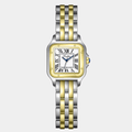 Square Roman Numeral Watch, Gold Tone