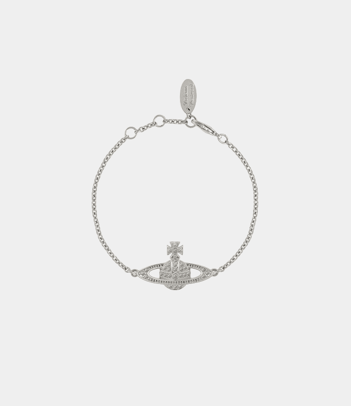 Planet Charm Bracelet in Silver Tone & Crystal