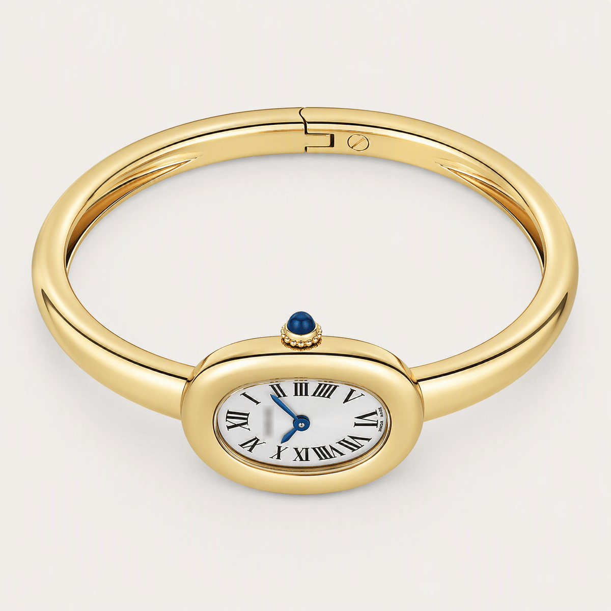 Oval Bangle Watch, Gold Tone