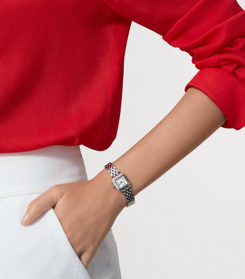 Mini Roman Numeral Watch — Silver Tone